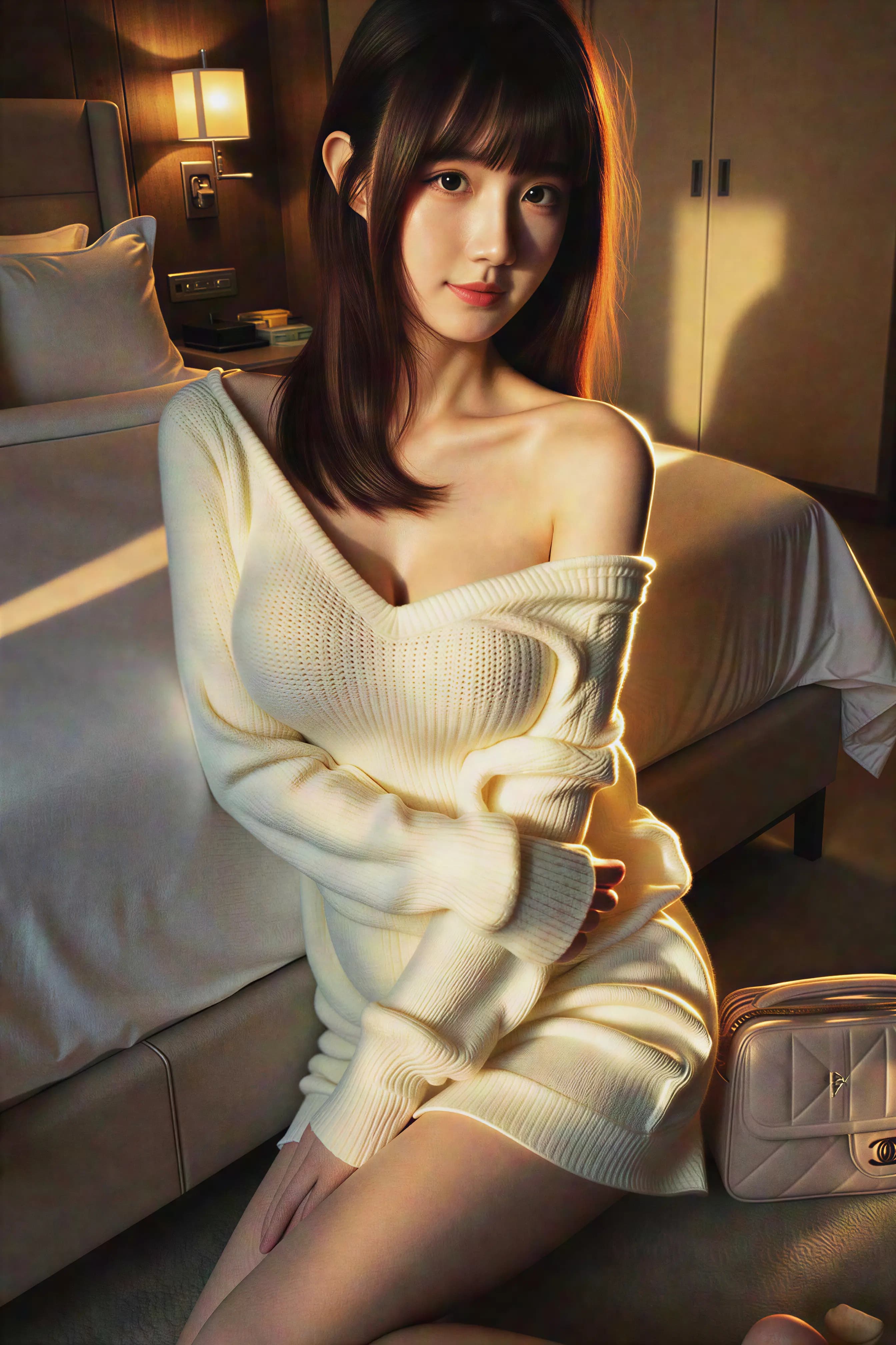 Original photo with complex background before AI background removal