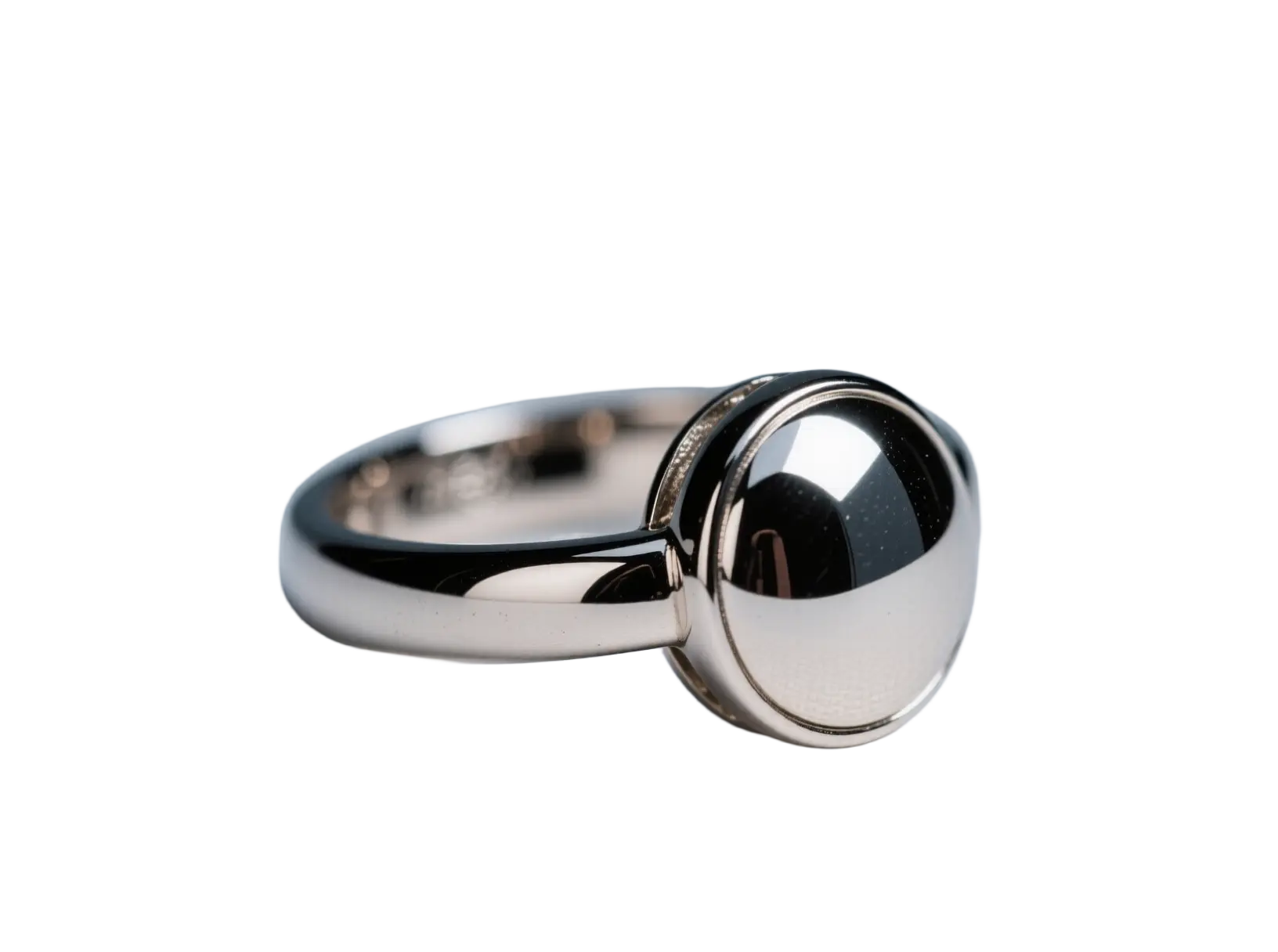 Metal/jewelry photo after AI background removal